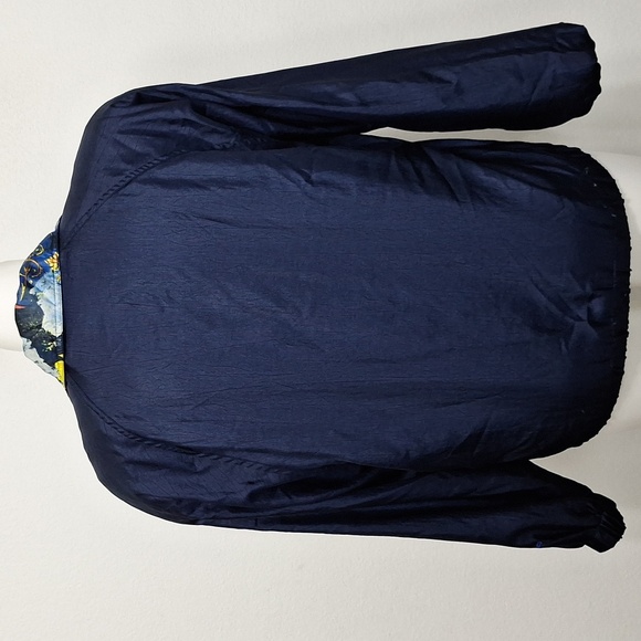 Head Vintage Blue 90's Sun Clouds Reversible Bomber Windbreaker Jacket Size L - Picture 10 of 15